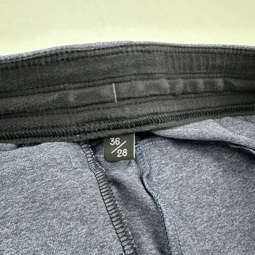 Public Rec All Day Every Day Jogger Mens 36/28 Navy Blue Heathered Stretch Pants